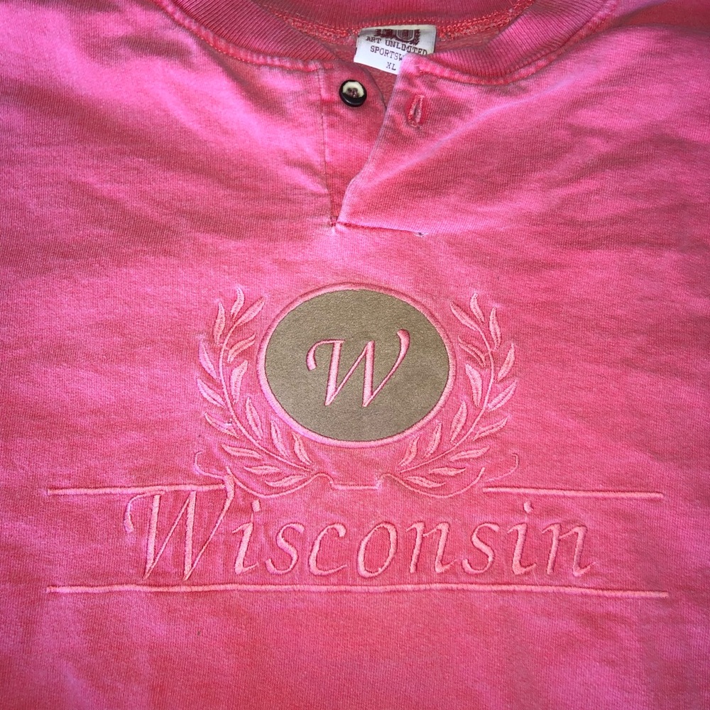 Light Red Wisconsin Sweatshirt